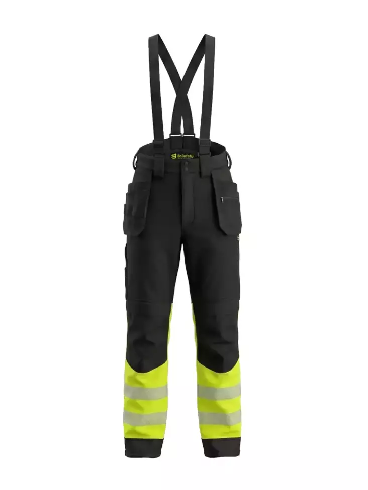 Bosafety Atlantaplus softshell talvihousut riipputaskuilla huomio Lk.1 - BoSafety Huomiohousut - BoS-ATLANTAPLUS - 1