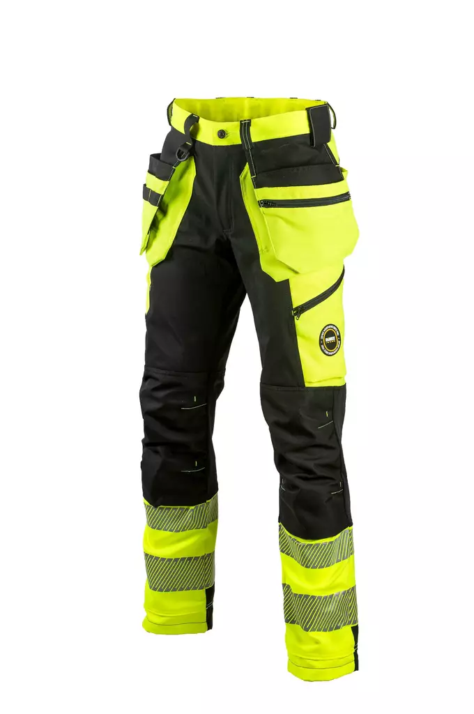 Dimex 6085Y Superstretch Turva RT-housu hv-keltainen/musta - Dimex Huomiohousut - 6085Y - 1