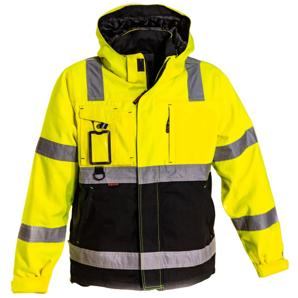 Tuuma Huomio Talvitakki, Kelta/Musta - Tuuma Huomiotyövaatteet - TU-HTT-Y - 1