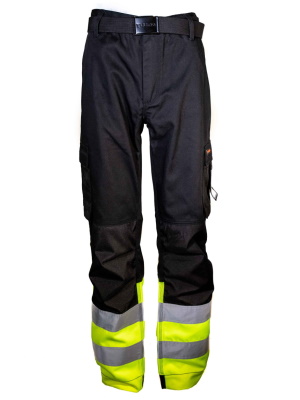 Tuuma Joustava Työhousut, Keltainen/Must - Tuuma Huomiotyövaatteet - TU-HHS-Y - 1