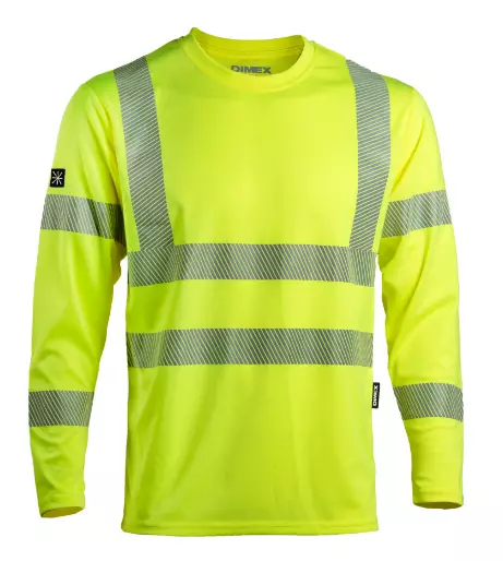 Dimex pitkähihainen Turva t-paita - Dimex Huomiopaidat - 42481Y - 1